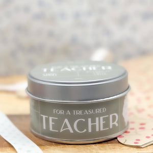 For A Treasured Teacher Candle