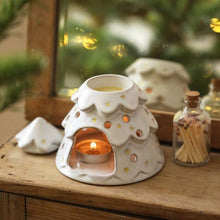 Load image into Gallery viewer, Ceramic Christmas Tree Wax Burner
