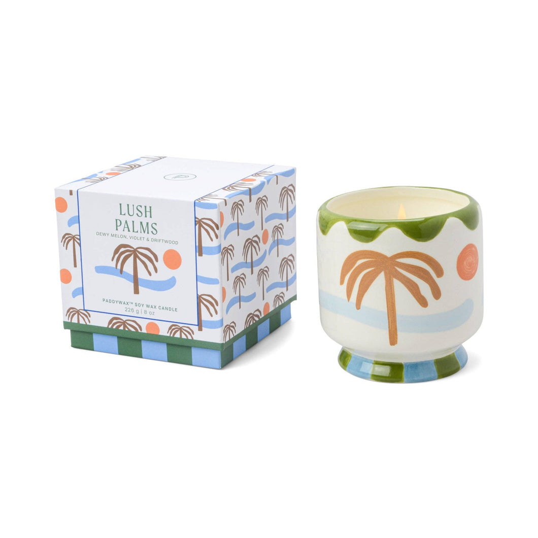 Paddywax A Dopo Palm Tree Ceramic Candle - Lush Palms