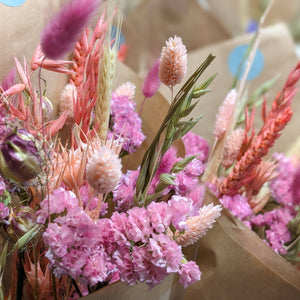 Pink Dried Flower Arrangements