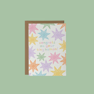 Congrats on Your Tiny Human | New Baby Card