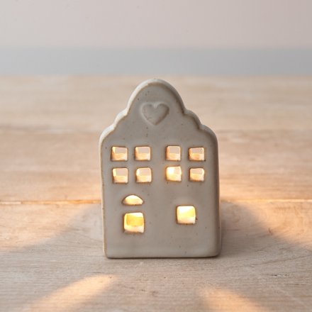 Ceramic Tea Light House 8.5cm