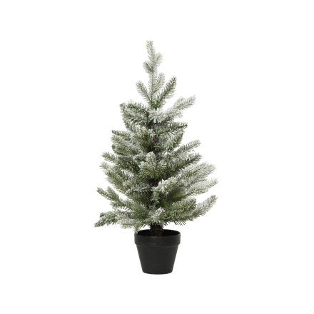 Mini Potted Snowy Tree