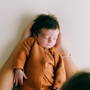 New Baby Knit Set - Rust