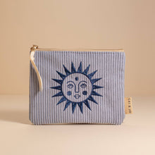 Load image into Gallery viewer, Corduroy Pouch in Seafoam Blue
