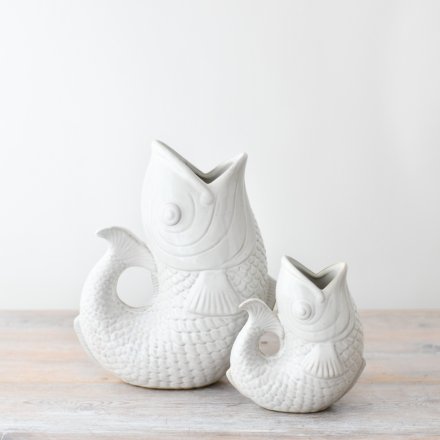 Ceramic Fish Vase - 24.7 cm