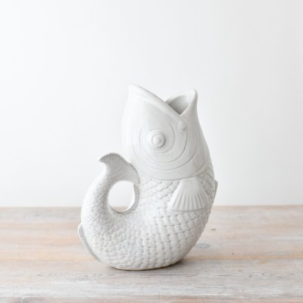 Ceramic Fish Vase - 24.7 cm