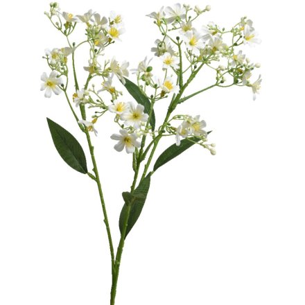 Faux Jasmine Flower Stem, 72cm