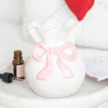 Load image into Gallery viewer, White and Pink Bow Oil Burner
