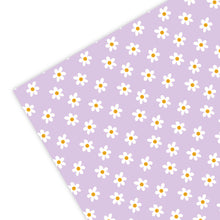 Load image into Gallery viewer, Lilac Daisy Birthday Wrapping Paper
