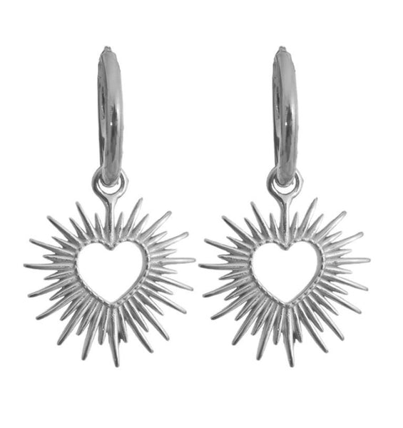 Gold heart radiance Earrings