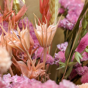 Pink Dried Flower Arrangements