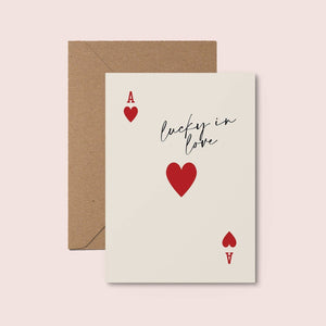 Lucky In Love Newlyweds Card