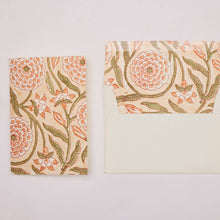Load image into Gallery viewer, Hand Block Printed Greeting Card - Rajmala Coral
