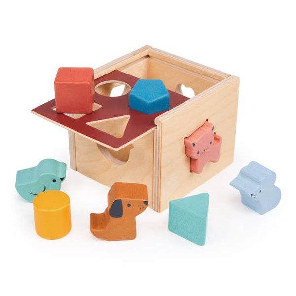 Wooden Toy Bambino Shape Sorting Cube For Kids