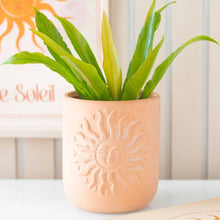 Load image into Gallery viewer, Terracotta Sun Plant Pot
