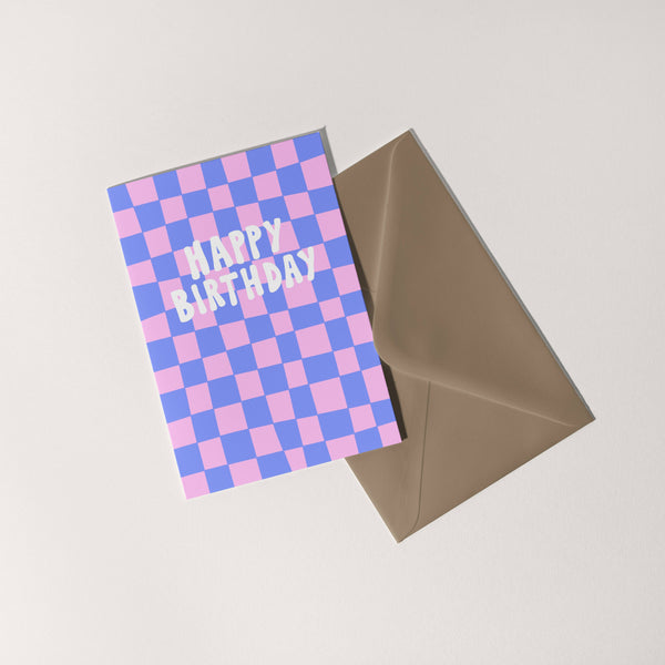 Happy Birthday Checkerboard | Birthday Card