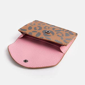 Tan Leopard Envelope Card Holder