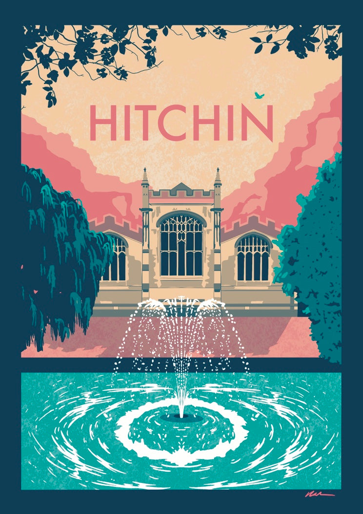 Hitchin St Mary's Print
