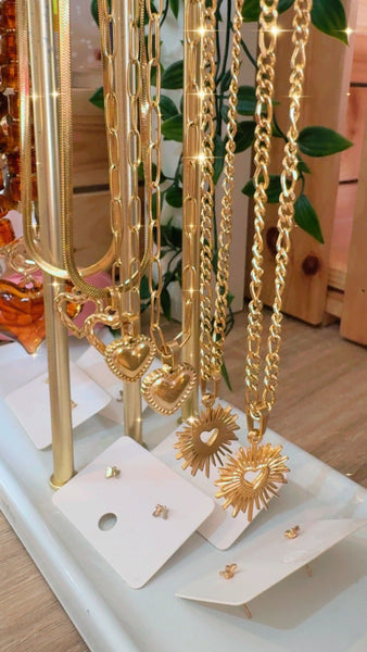 Gold Heart Radiance Necklace