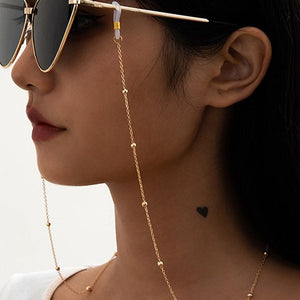 Gold Balls Sunglasses Chain