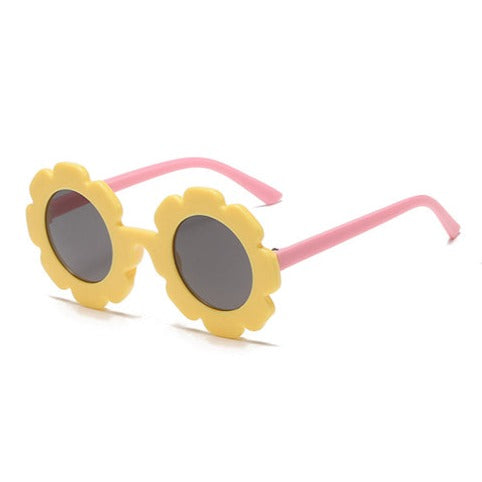 Flower Sunglasses - Yellow/Pink