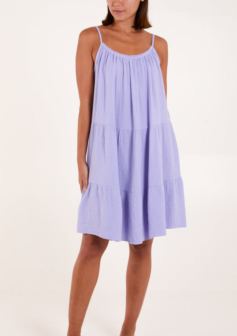 Lilac Cheesecloth Dress