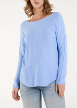 Load image into Gallery viewer, Boat Neck Soft Knit Jumper - Blue
