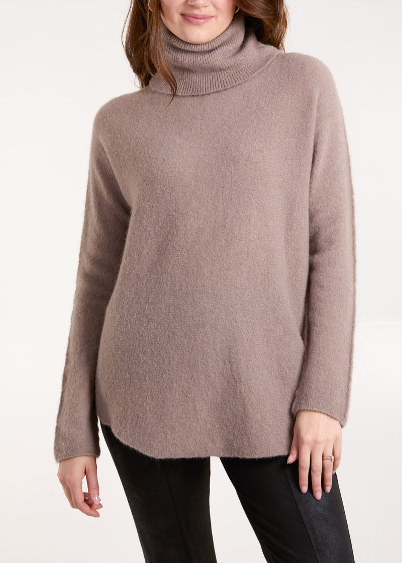 Roll Neck Soft Knit Jumper