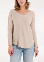 Load image into Gallery viewer, V Neck Soft Knit Jumper - Stone
