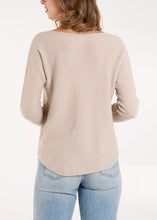 Load image into Gallery viewer, V Neck Soft Knit Jumper - Stone
