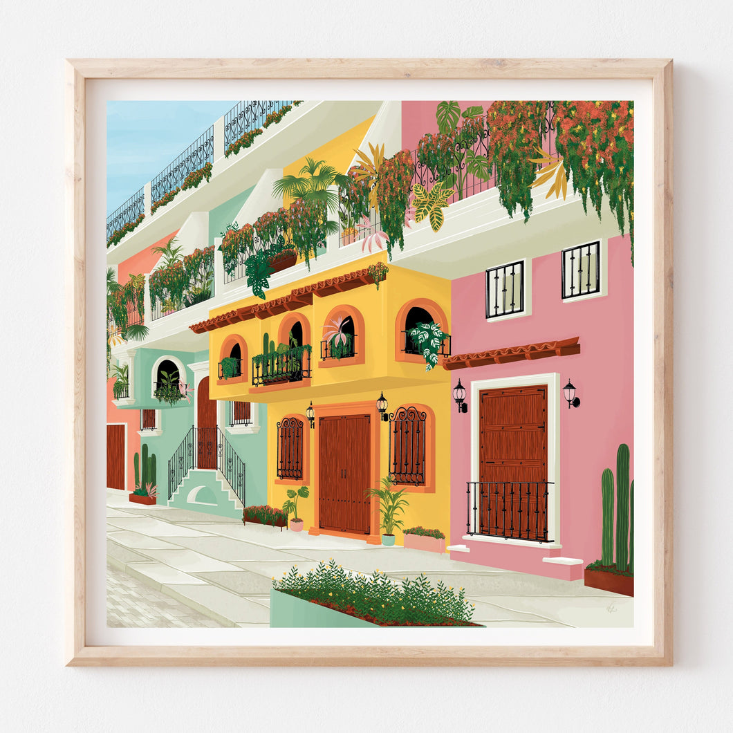 Puerto Vallarta In Mexico Art Print