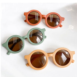 Kids Round Sunglasses - Cream