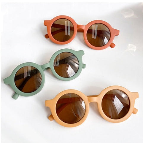Kids Round Sunglasses - Orange