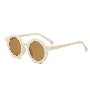 Kids Round Sunglasses - Cream