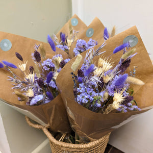 Purple Dried Flower Arrangements