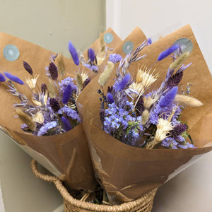 Purple Dried Flower Arrangements