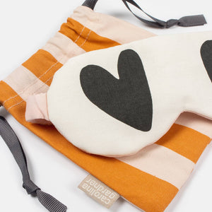 Orange & Pink Stripe Eyemask