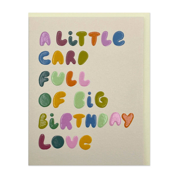 Little card full of big Birthday Love (LIJ04)