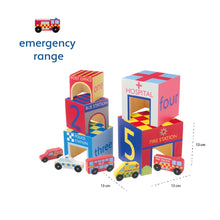 Load image into Gallery viewer, Emergency Services Wooden Stacking Cubes
