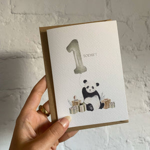 Panda 1st Birthday Card | Special Age Birthday Cards