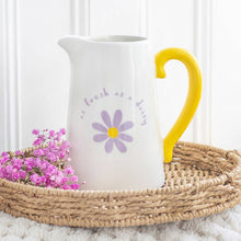 Load image into Gallery viewer, Fresh as a Daisy Ceramic Spring Flower Jug
