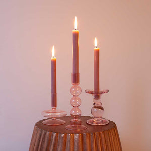 Dusty Pink 8 inch Dinner Candles - Individual