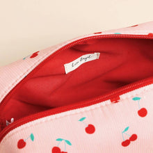 Load image into Gallery viewer, Cherry Print Make-Up Bag
