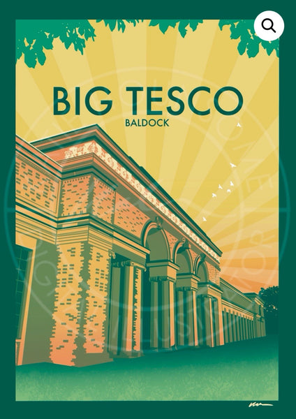 Baldock 'Big Tesco' Poster Print