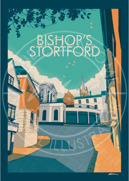 Bishops Stortford Poster Print