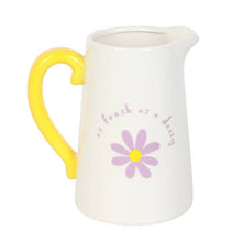 Load image into Gallery viewer, Fresh as a Daisy Ceramic Spring Flower Jug

