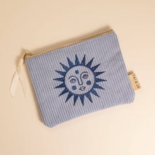 Load image into Gallery viewer, Corduroy Pouch in Seafoam Blue
