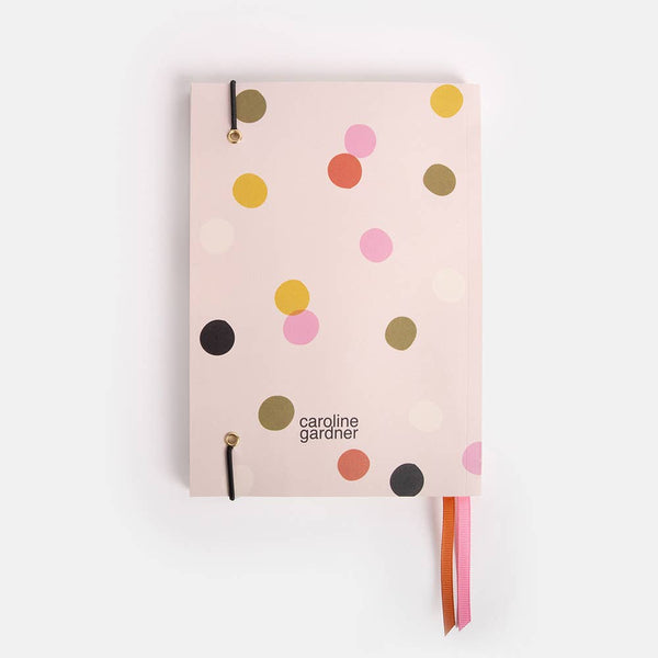 Pale Pink Dotty A5 Notebook