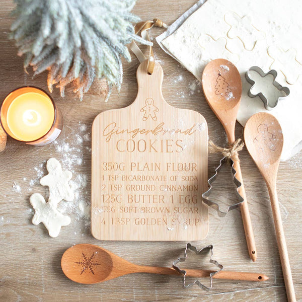 Gingerbread Wooden Spoon Baking Set
